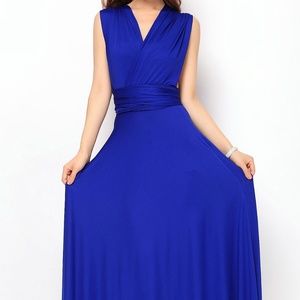 Royal Blue Maxi Infinity Dress